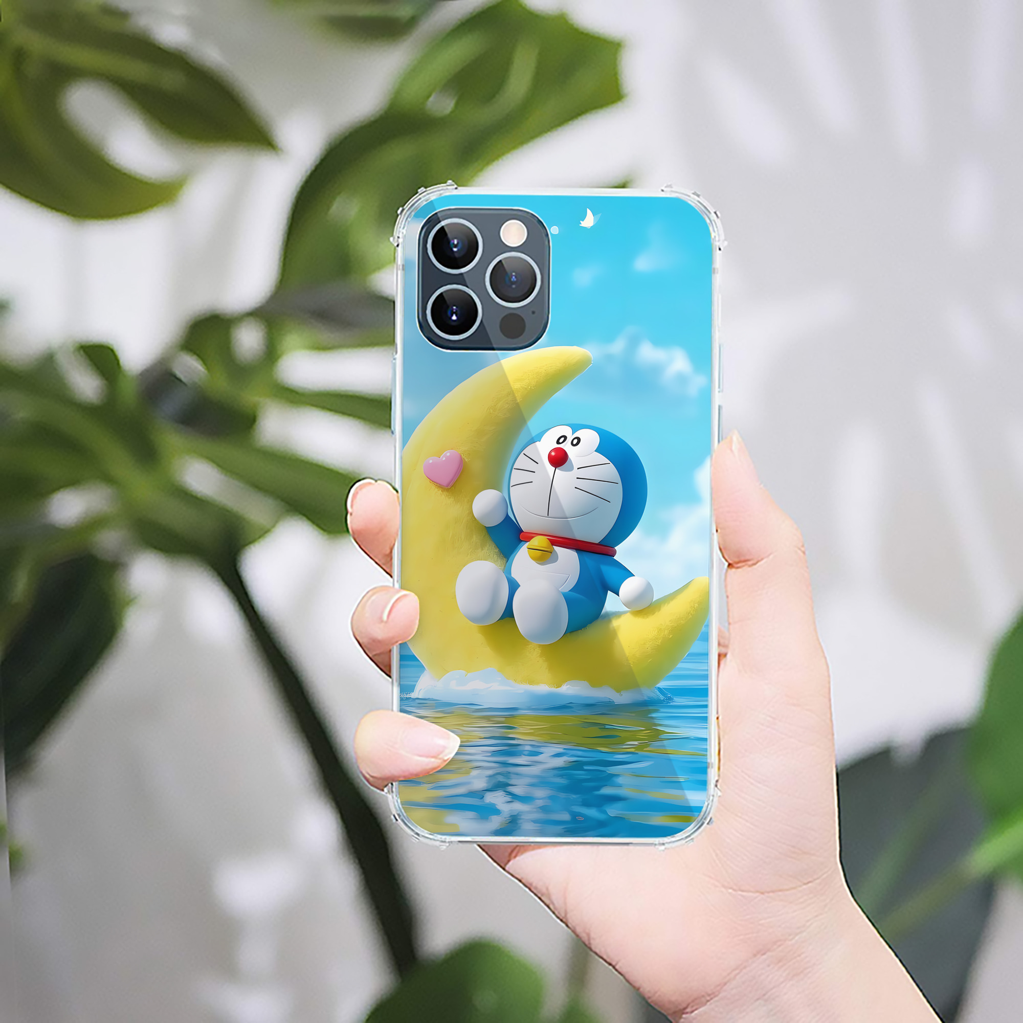 （画像用） ドラえもん Doraemon 【iPhone 12シリーズ対応】透明スマホケース（クリアソフトケース）